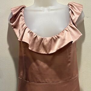 Show Me Your MuMu Peach Satin Top